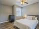 Inviting bedroom features a comfortable bed, soft lighting, and a large window for natural light at 7009 E Acoma Dr # 1044, Scottsdale, AZ 85254