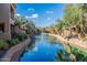 Beautiful water feature in community featuring lush landscaping and serene waterfront living at 705 W Queen Creek Rd # 2158, Chandler, AZ 85248