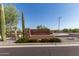 Golf Canyon and Golf Ridge community sign with desert landscaping and blue sky at 11915 S 184Th Ave, Goodyear, AZ 85338