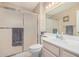 Modern bathroom with vanity and shower at 15227 N Rosewood Dr, Sun City, AZ 85351