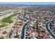 A nice aerial view showcases the neighborhood, golf course, and nearby highways at 20047 N Shadow Mountain Dr, Surprise, AZ 85374