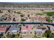 An aerial view of the home and its location within the golf course community at 20047 N Shadow Mountain Dr, Surprise, AZ 85374