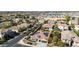 Beautiful aerial view of a neighborhood showcasing the neatly landscaped yards and terracotta roofs at 4102 E Crescent Way, Chandler, AZ 85249