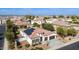 Stunning home featuring a red tile roof, solar panels, and a two-car garage at 4102 E Crescent Way, Chandler, AZ 85249