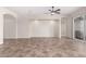 Open-concept living area with tile flooring, recessed lighting, and a sliding glass door at 4102 E Crescent Way, Chandler, AZ 85249