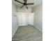 Bedroom showcasing a ceiling fan and closet at 8139 W Columbine Dr, Peoria, AZ 85381