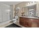 Well-maintained bathroom features a glass enclosed shower and neutral accents at 17017 N 12Th St # 1106, Phoenix, AZ 85022