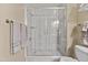 Clean bathroom with a glass enclosed shower, neutral accents, and modern fixtures at 17017 N 12Th St # 1106, Phoenix, AZ 85022