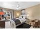 Serene bedroom with balcony access, stylish décor and lots of natural light at 17017 N 12Th St # 1106, Phoenix, AZ 85022
