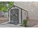 Convenient storage shed in the backyard, providing ample space for tools and outdoor equipment at 17062 N 184Th Dr, Surprise, AZ 85374