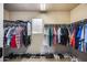 Walk-in closet with shelving, racks, window and carpeted floor at 17916 N 183Rd Ave, Surprise, AZ 85374