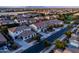 Aerial view showcasing the home's location with well-maintained landscaping and neighborhood surroundings at 21030 E Misty Ln, Queen Creek, AZ 85142