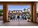 Outdoor space with a fire pit surrounded by comfortable seating, ideal for entertaining at 21030 E Misty Ln, Queen Creek, AZ 85142