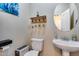 Charming half bath featuring modern fixtures and decor at 29437 W Columbus Ave, Buckeye, AZ 85396