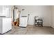 Laundry room with a washer, dryer, and water heater at 4031 N 81St Ave, Phoenix, AZ 85033