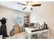 Office featuring bright light from the window and a ceiling fan at 4332 W Carson Rd, Laveen, AZ 85339