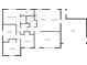 Detailed floor plan showcasing the layout of the home, including the primary bedroom, kitchen, and living spaces at 709 S Toltec --, Mesa, AZ 85204
