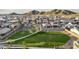Aerial view of a park and neighborhood within the Noravita community at 7414 W Whitehorn Trl, Peoria, AZ 85383