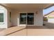 Covered patio leads to backyard at 7637 W North Ln, Peoria, AZ 85345