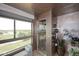 Bathroom featuring a view, walk-in shower, and contemporary finishes at 15802 N 71St St # 501, Scottsdale, AZ 85254