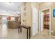 Open-concept foyer leading to living room and kitchen, with tiled flooring at 1708 W Seagull Ct, Chandler, AZ 85286