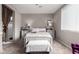 Cozy bedroom featuring carpet floors, a comfortable bed, and neutral wall paint at 22452 E Calle De Flores --, Queen Creek, AZ 85142