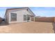 The backyard is spacious and ready for customization at 23435 W Albeniz Pl, Buckeye, AZ 85326
