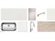 Sample of kitchen finishes: quartz countertop, undermount sink, tile backsplash, and wood-look floors at 24088 W Bowker St, Buckeye, AZ 85326