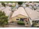 The house aerial shows a covered patio, neutral paint, desert landscaping, and neighborhood golf course at 3252 E Fremont Rd, Phoenix, AZ 85042