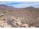 Community aerial view showcasing the desert landscape, well-maintained streets and beautiful neighborhood at 4903 S Desert Willow Dr, Gold Canyon, AZ 85118