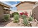 Tranquil backyard featuring desert landscaping, rock accents, and privacy wall at 4903 S Desert Willow Dr, Gold Canyon, AZ 85118