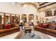 Expansive living room showcases comfortable seating, high ceilings, and sophisticated décor at 6402 E Chaparral Rd, Paradise Valley, AZ 85253