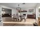 Open dining area with fireplace feature and ample natural light at 6718 N 19Th Pl, Phoenix, AZ 85016