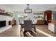 Dining room featuring a sleek table set and modern light fixture at 6718 N 19Th Pl, Phoenix, AZ 85016
