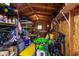 Well-organized shed interior featuring ample storage space and shelving for tools, equipment, and various supplies at 6718 N 19Th Pl, Phoenix, AZ 85016