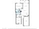 Schematic floor plan displaying the arrangement of rooms within the home, including bedrooms, living spaces, and garage at 1021 S Greenfield Rd # 1106, Mesa, AZ 85206