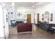 Comfortable lobby featuring modern seating, decorative fireplace, and stylish furnishings at 1021 S Greenfield Rd # 1106, Mesa, AZ 85206