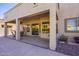 Outdoor patio featuring concrete floors, plenty of shade, and gorgeous sunset colors at 18346 W Sweet Acacia Dr, Goodyear, AZ 85338