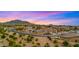 Scenic aerial shot of a residential area with landscaping, homes and desert mountain backdrop at 3953 E Lafayette Ave, Gilbert, AZ 85298