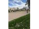 Community volleyball court with lush grass, net and surrounding landscaping at 4431 E Gemini Pl, Chandler, AZ 85249
