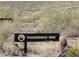 Sign for Thunderbird Park in Glendale, Arizona at 4750 W Saddlehorn Rd, Phoenix, AZ 85083
