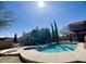 Relax by the pool and spa in this beautiful outdoor oasis, ideal for entertaining at 4750 W Saddlehorn Rd, Phoenix, AZ 85083