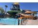 A variety of different water slides at Six Flags Hurricane Harbor at 4750 W Saddlehorn Rd, Phoenix, AZ 85083