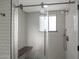 Updated shower with glass door and subway tile surround at 6125 E Indian School Rd # 131, Scottsdale, AZ 85251