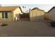 The backyard features a shed and plenty of open space at 6242 E Hearn Rd, Scottsdale, AZ 85254