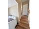 Laundry room with washer and dryer, with stair access to the upper level at 903 S Mineshaft Dr, Apache Junction, AZ 85119