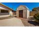 Exterior view of a backyard shed offering extra storage at 2223 W 8Th Ave, Mesa, AZ 85202