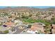 Overhead capture of a neighborhood park, boasting a circular drive, green lawns, and community feel at 2411 W Oberlin Way, Phoenix, AZ 85085