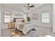 Serene bedroom featuring a cozy bed, stylish decor, and abundant natural light at 2411 W Oberlin Way, Phoenix, AZ 85085