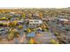 Aerial view of home on large lot with desert landscaping, mature trees, pool, and barbecue area at 40108 N 2Nd Way, Phoenix, AZ 85086